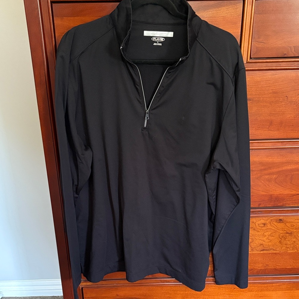 Attack Life by Greg Norman Black Zip-Up Jacket